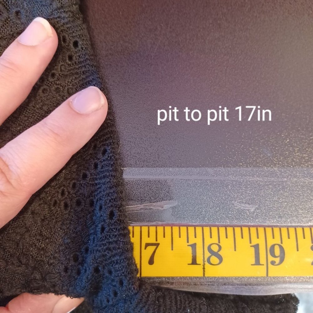 NANETTE LEPORE 2 Black Lace A Line Dress Eyelet Texture Lined Classic Zip Back - Picture 10 of 15